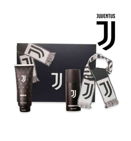 Cofanetto Juventus Shower Gel + Deodorante + Sciarpa stadium ufficiale Juventus