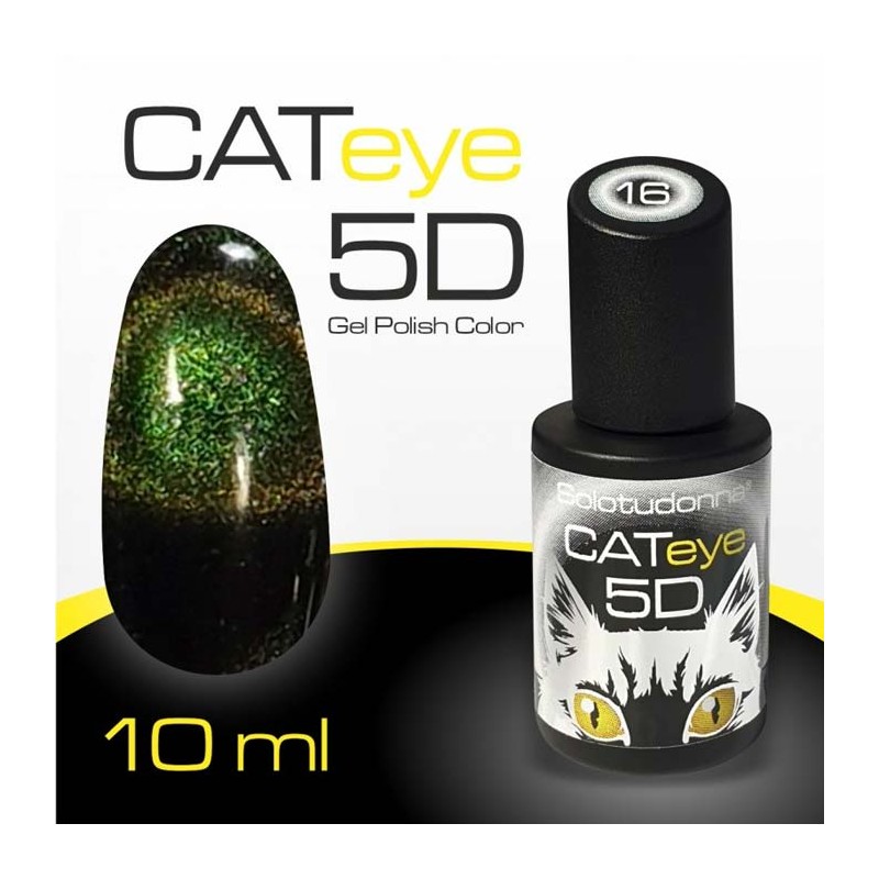 Semipermanente Gel Polish Cat Eye 5D n.16 SOLOTUDONNA 10 ml