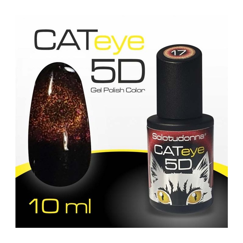 Semipermanente Gel Polish Cat Eye 5D n.17 SOLOTUDONNA 10 ml