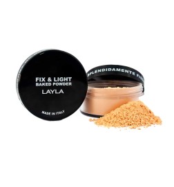 Cipria cotta FIX&LIGHT BAKED POWDER N.2 da 9gr LAYLA