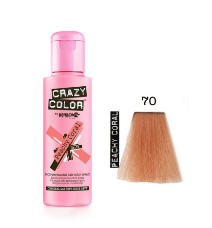 Crazy Color 70 Peachy Coral 100 ml
