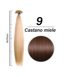 Extension con clip 25gr 50/55 cm 100% capelli naturali colore 9 IRIS