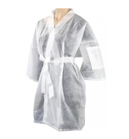 Kimono monouso in TNT bianco 10 pz